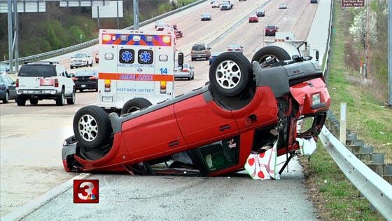 Seatbelt saves teen's life after SUV flips multiple times ...