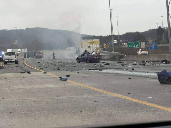 Photos from scene of deadly crash on I75 in Whitfield County