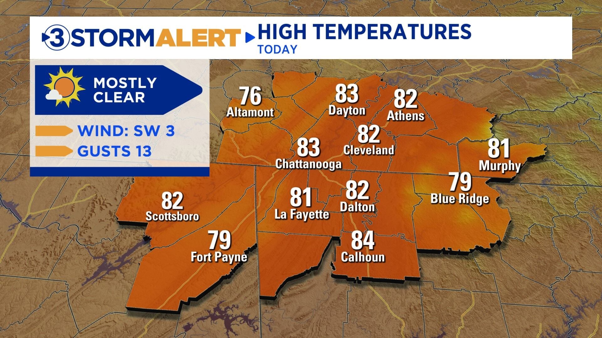 Picture perfect Earth Day Wednesday, but rain and storms on the menu ...