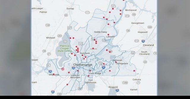 Epb Internet Outage Map Update: Power Restored In The Tennessee Valley | | Local3News.com
