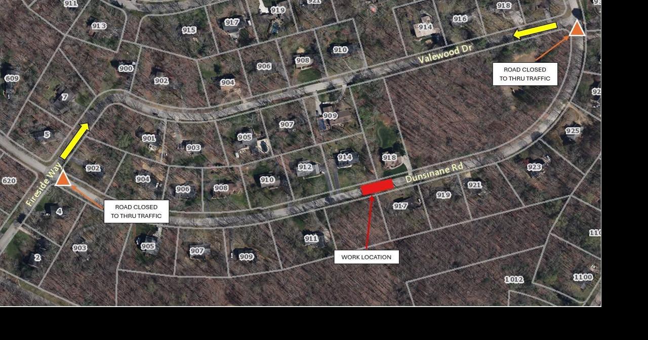 Dunsinane Road on Signal Mountain closing Wednesday for sinkhole repair
