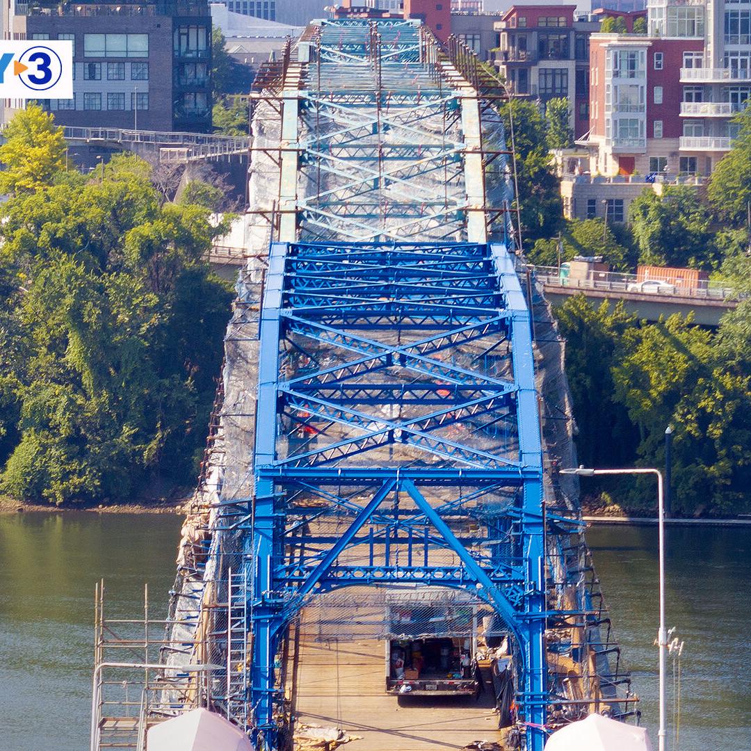 Chattanooga's Walnut Street Bridge Renovation Progress | Local News |  local3news.com, image size:1080x1080