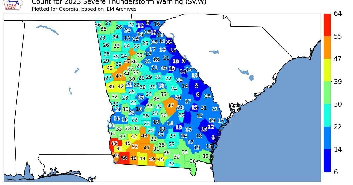 SEVERE WEATHER ALERT: Red Flag Warning (Severe) issued for N. Georgia ...
