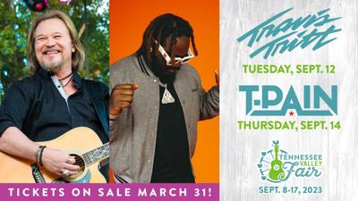 Travis Tritt, T-Pain to perform at the Tennessee Valley Fair, Local News