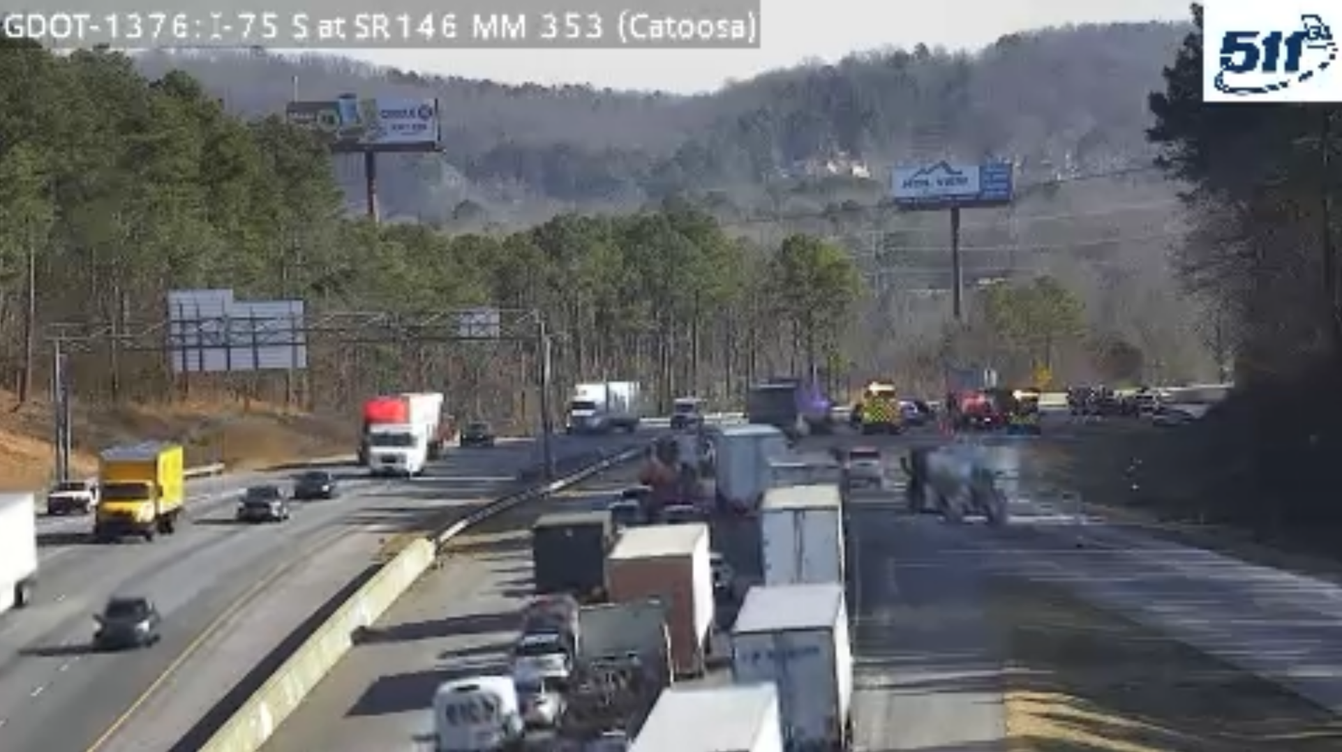 Traffic alert: Crash on I-75 Southbound in Catoosa County | Local News ...