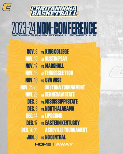 Chattanooga Mocs women's basketball team releases 2023-24 season schedule |  Local Sports | local3news.com