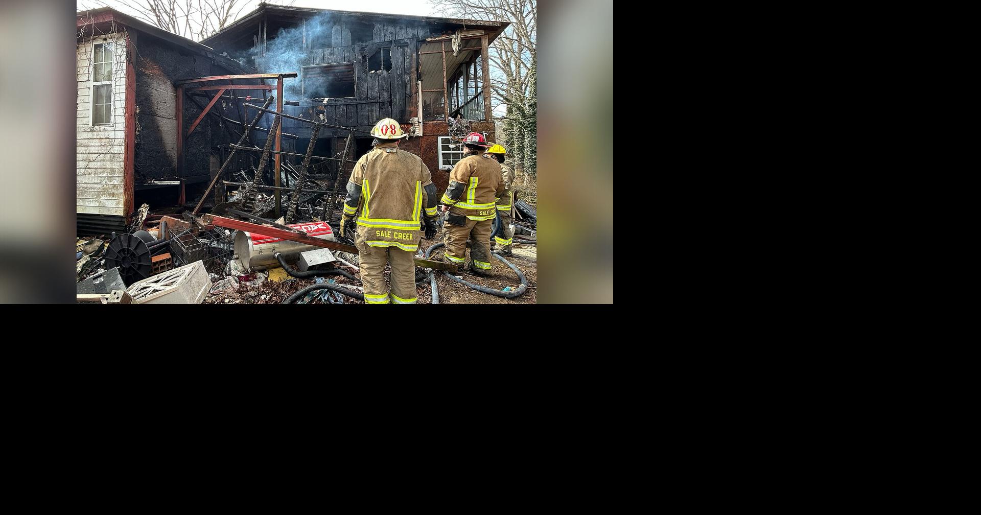 Firefighters respond to Sale Creek home fire