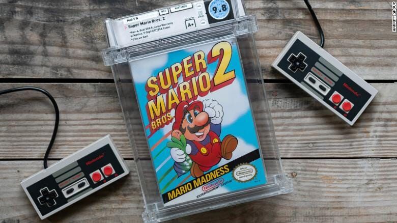 Super Mario Bros game from 1985 sells for $114,000 at auction