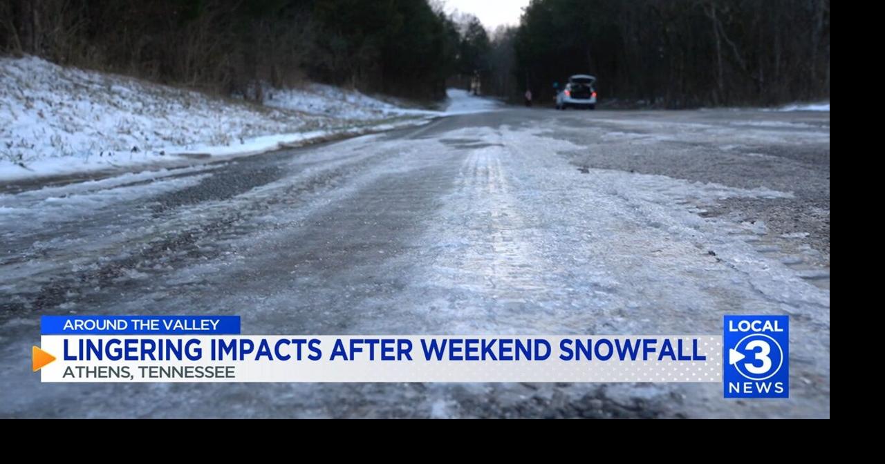 'They've got their hands full': Athens, TN backroads still covered in ice