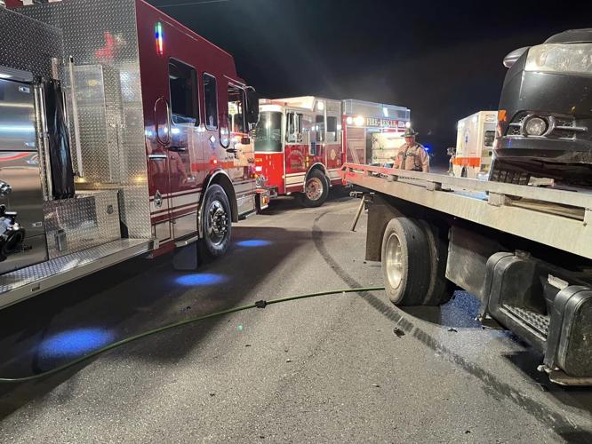 Jaws of life used to extricate victim in two vehicle crash on Hwy 127 ...