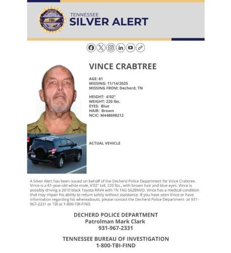 TBI silver alert issued for Franklin County man | Local News ...