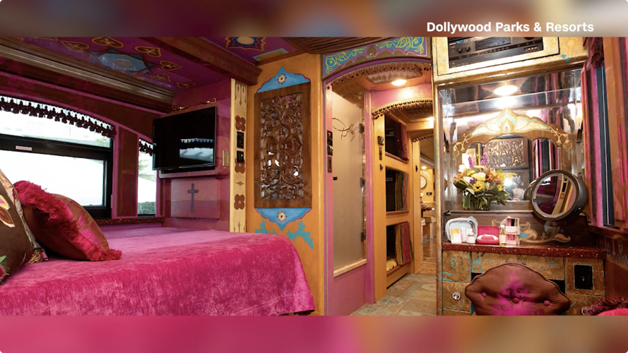 Dolly Parton's Tour bus interior