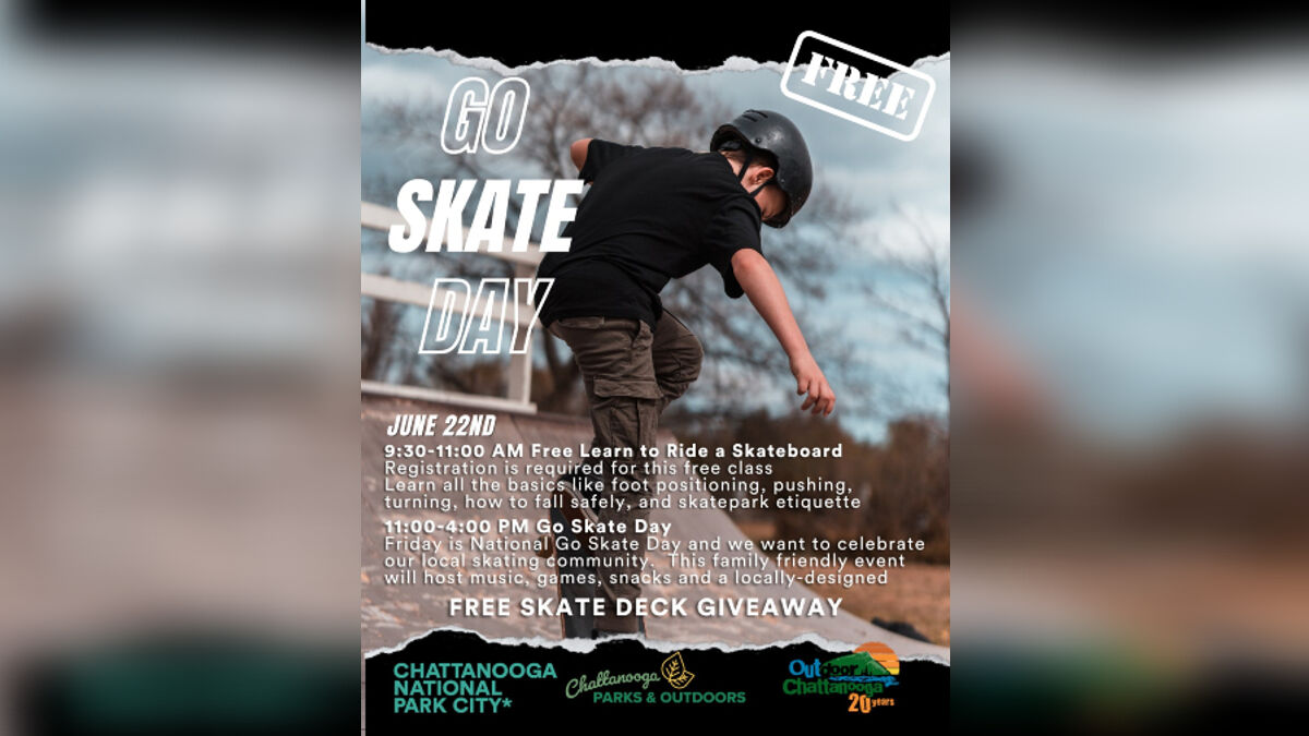 Chattanooga Parks and Outdoors to National Go Skate Day celebration on June  22 | Local News | local3news.com