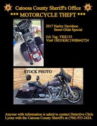 Catoosa County Sheriff’s Detectives Investigating Stolen Motorcycle from Headrick Road | Local News