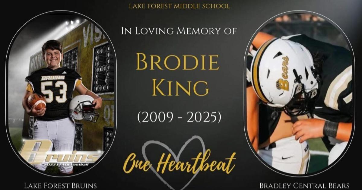 Bradley Central High student athlete Brodie King remembered after
