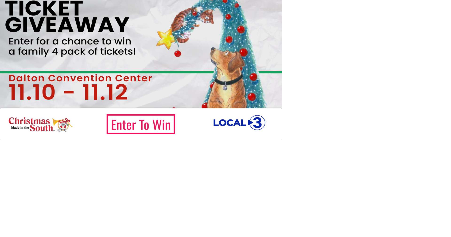 WRCB Christmas Made In The South Tickets Contest Contests
