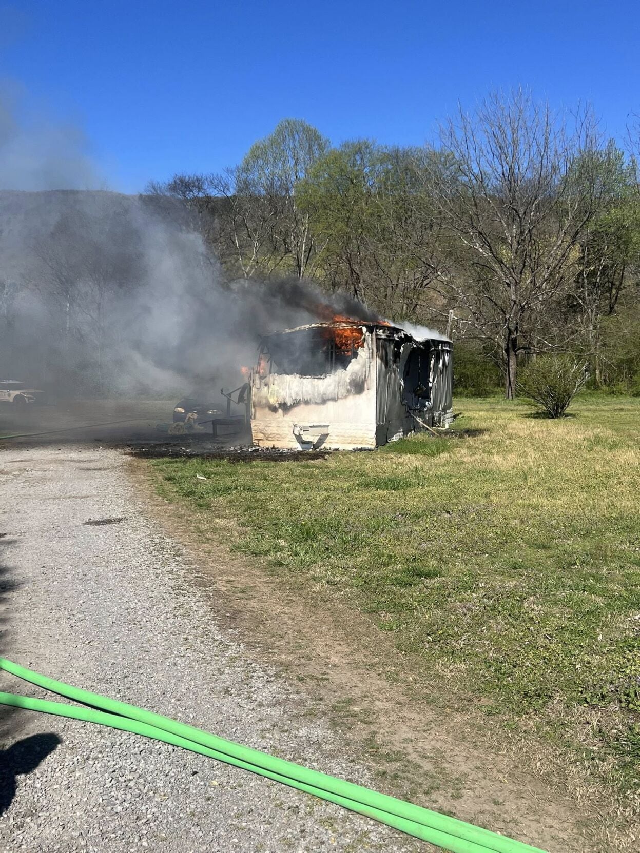 Mobile home destroyed in Dunlap fire | Local News | local3news.com
