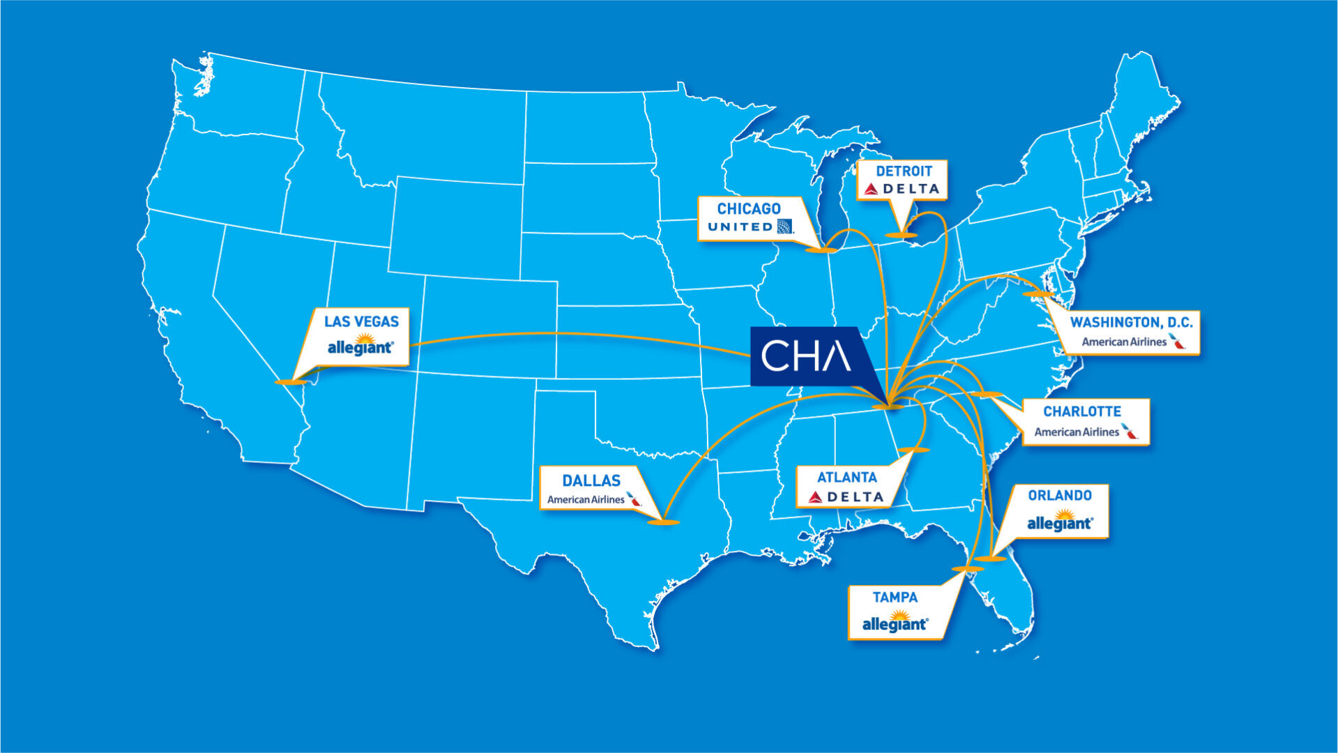 Chattanooga Metropolitan Airport adds nonstop flight to Las Vegas