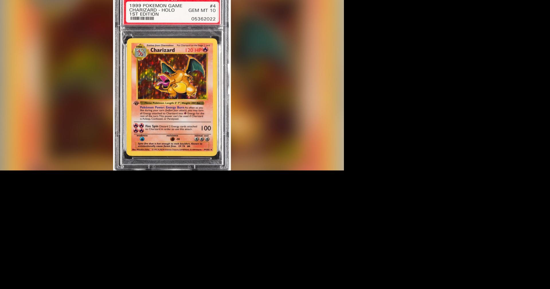 Rare Pokmon Charizard card sells for $336,000 | Regional/National  Headlines | local3news.com