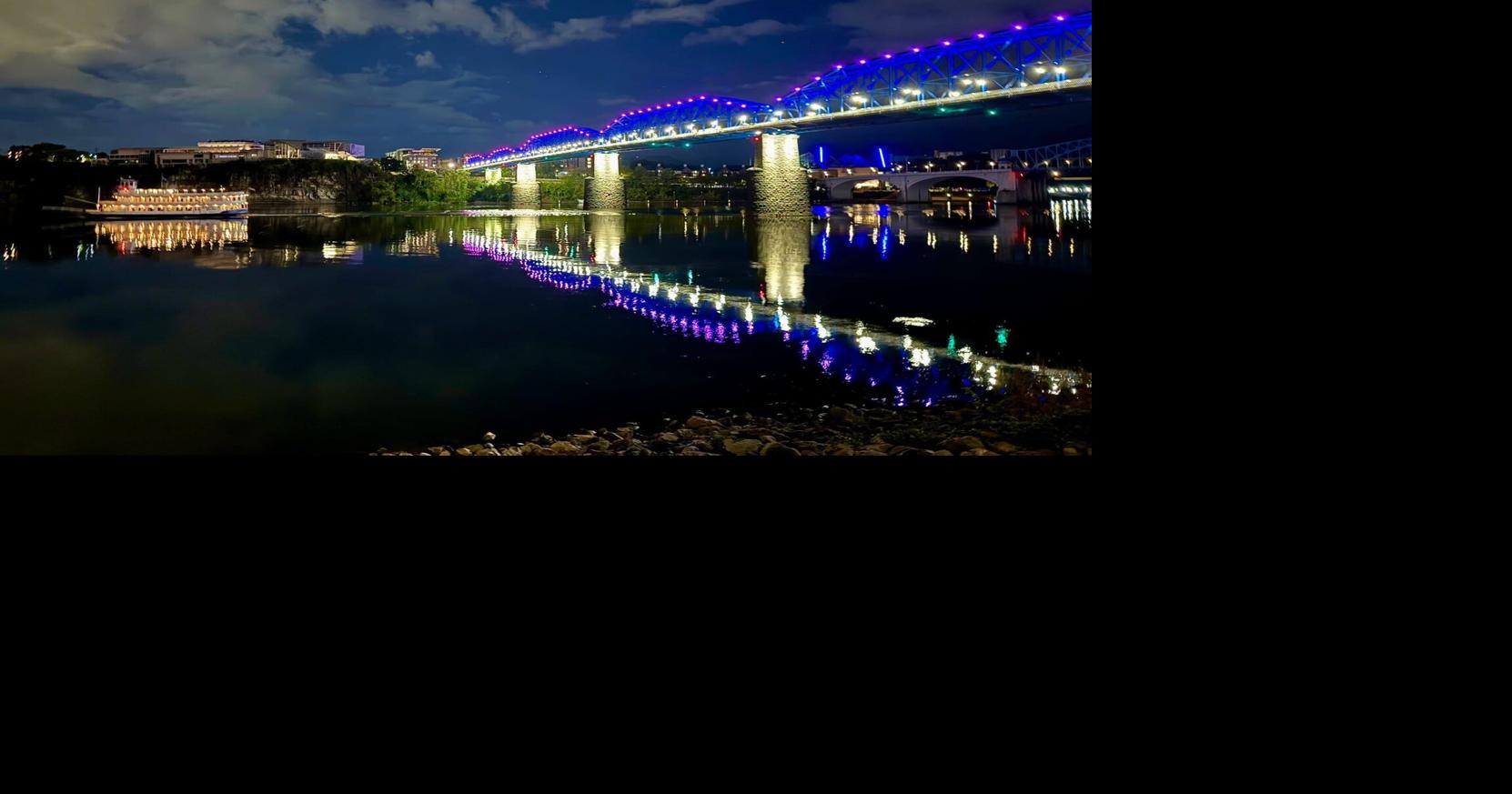 UPDATE: Renovated Walnut St. Bridge features color-changing lights, opens Oct. 3