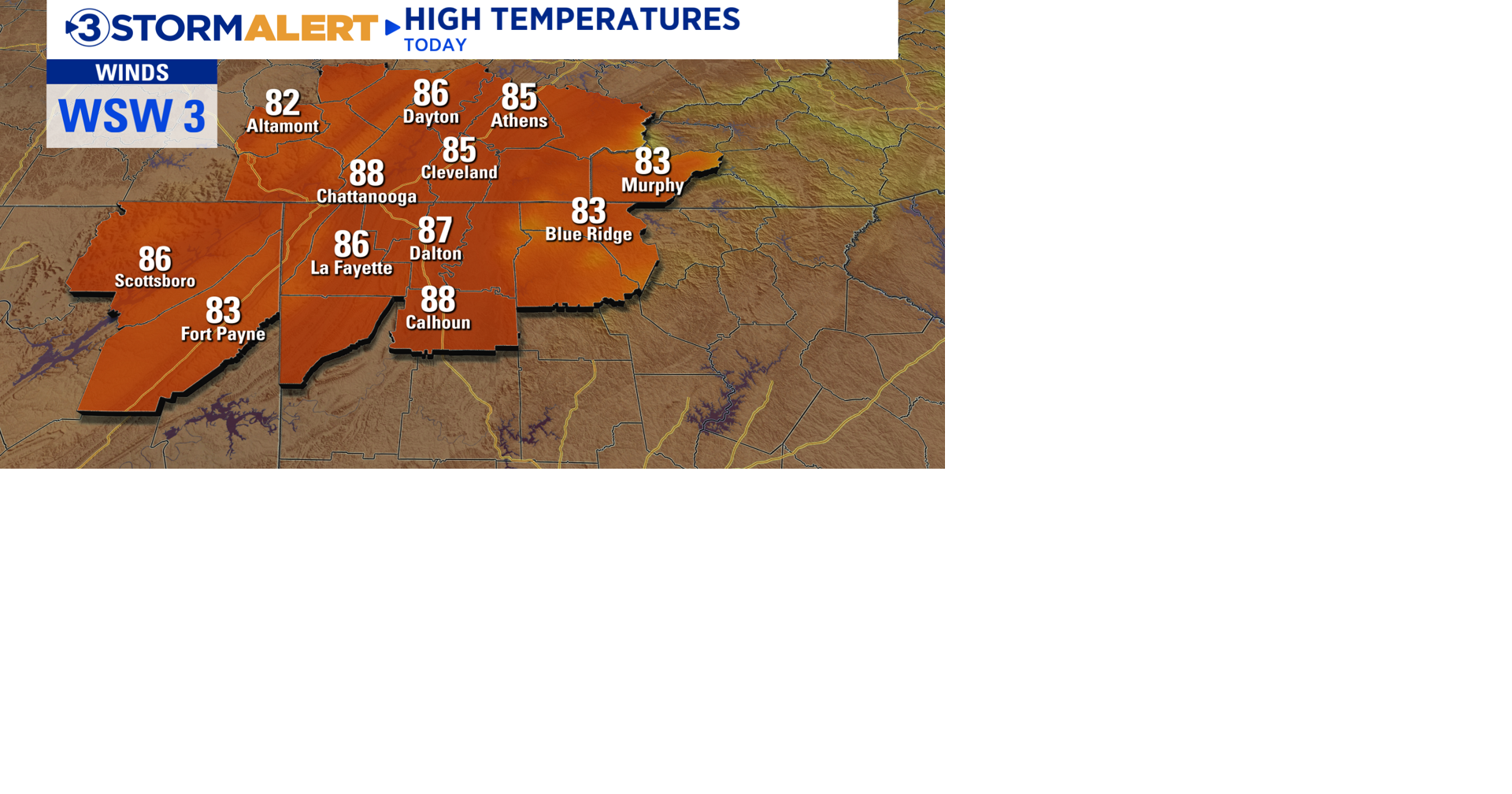 Record highs possible through Thursday ahead of big cooldown this ...