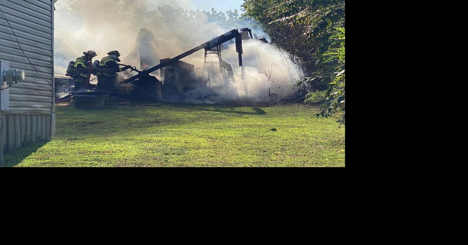 Outbuilding fire spreads to vehicle on Pattentown Rd. | Local News ...