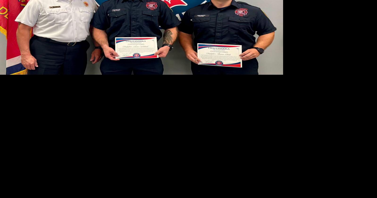 UPDATE: 2 Chattanooga firefighters commended for saving elderly man in apartment fire