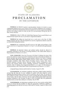 Gov. Kay Ivey announces special primary election after Supreme Court ...