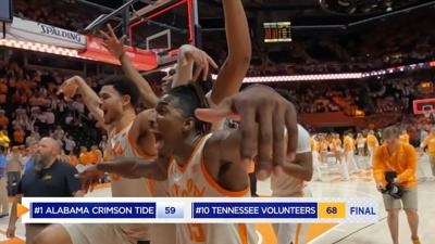 Tennessee takes down #1 Alabama in top-10 matchup on Rocky Top