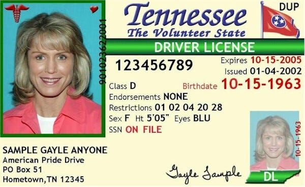 Tennessee Fake Id Laws
