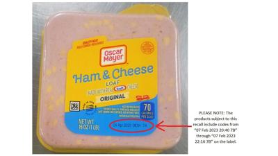 Oscar Mayer Ham & Cheese LOAF recall