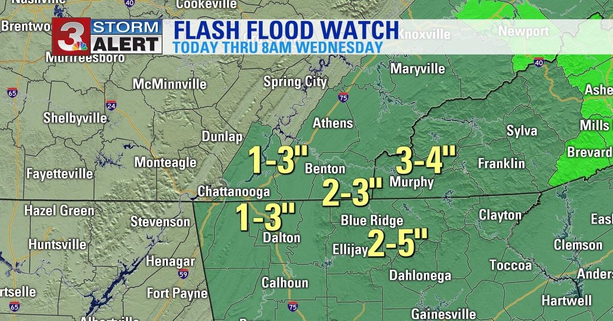 Heavy Rain Today With Risk Of Flash Flooding Local3news Com Heavy Rain Today With Risk Of Flash Flooding Local3news Com