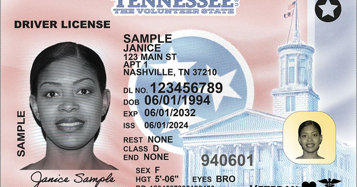 State of Tennessee begins issuing newly designed driver licenses & ID ...