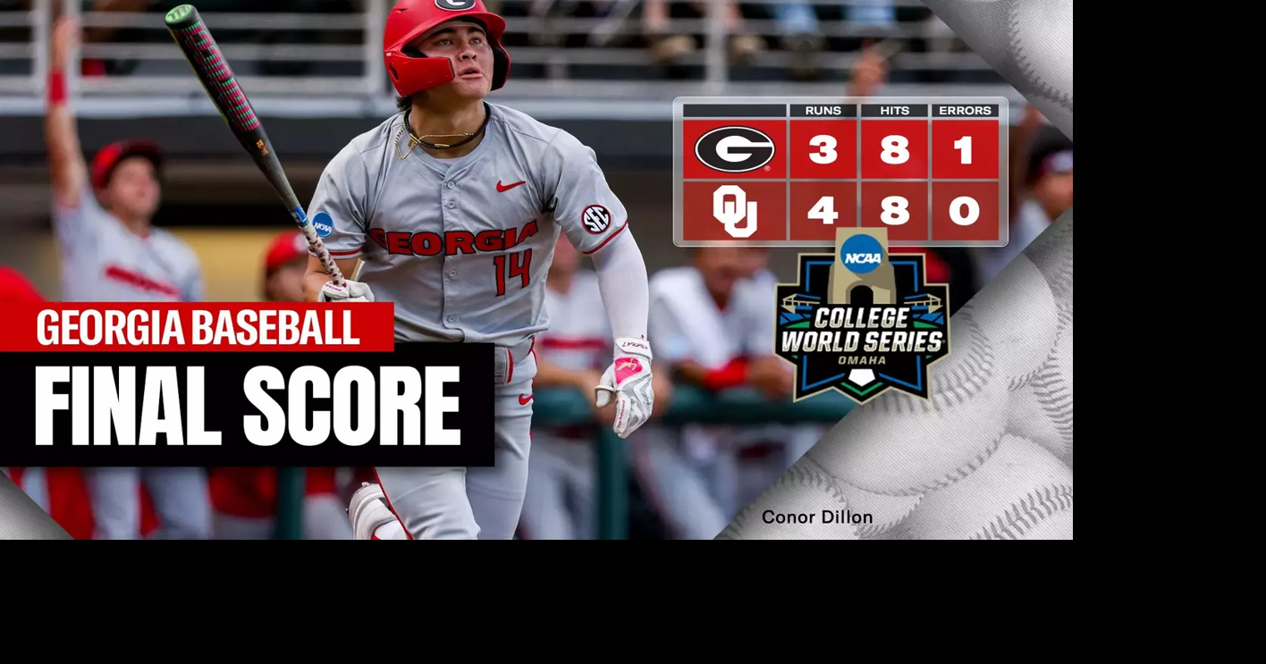 Oklahoma stuns #3 Georgia, hand Bulldogs 4-3 loss in College World Series