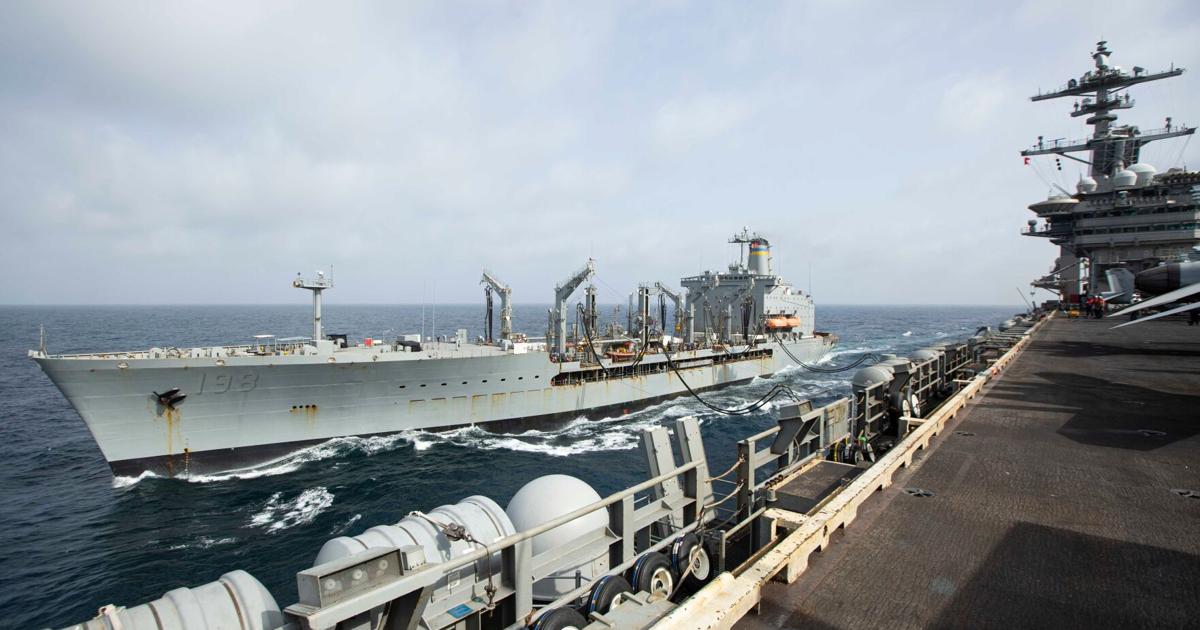 US Navy replenishment ship sustains damage while operating in Middle ...