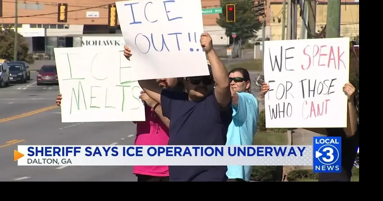UPDATE: Dalton residents protest federal immigration activity in area after several ICE arrests