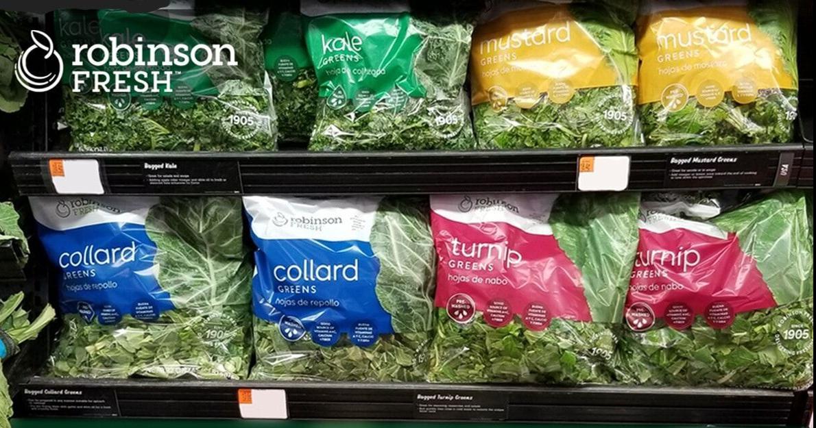 Recalled kale, spinach, and collard greens due to potential Listeria