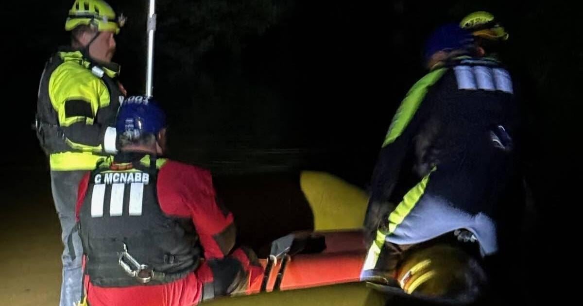 13 stranded visitors rescued from flooding in McCaysville