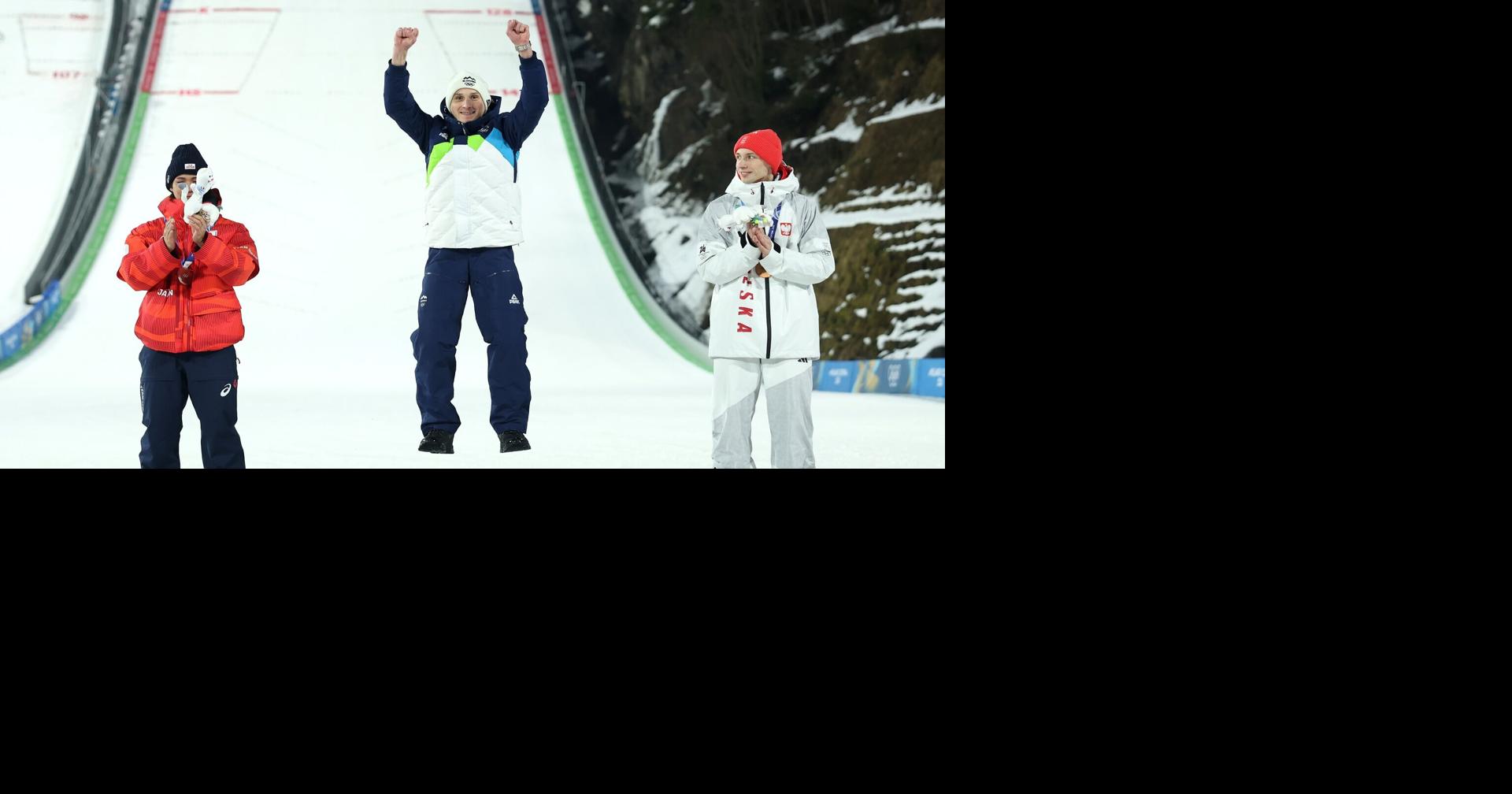 Slovenia's Domen Prevc flies to Olympic gold in men's large hill ski jumping