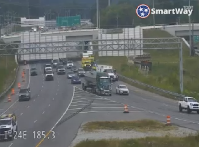 Multi-Vehicle Crash on I-24 near I-75 Split | Local News | local3news.com