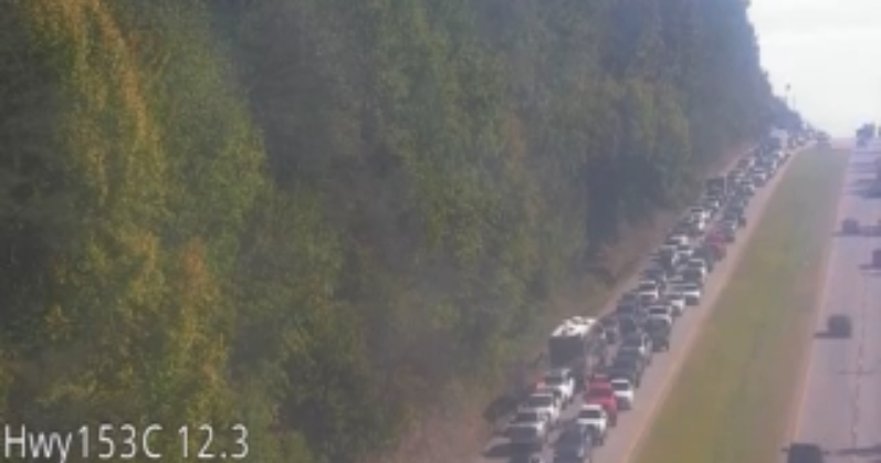 Highway 153 northbound closed near Boy Scout Road due to multi-vehicle crash