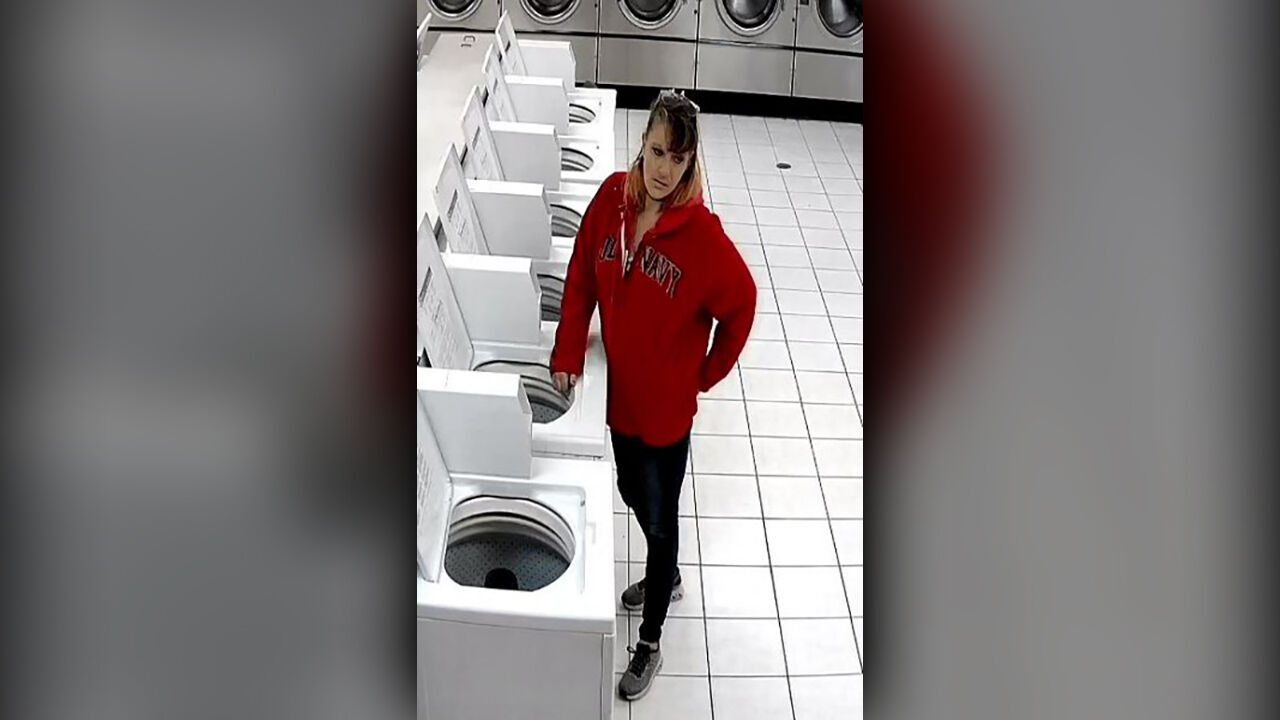 Woman spotted on surveillance video trying force open laundromat door |  Local News | local3news.com