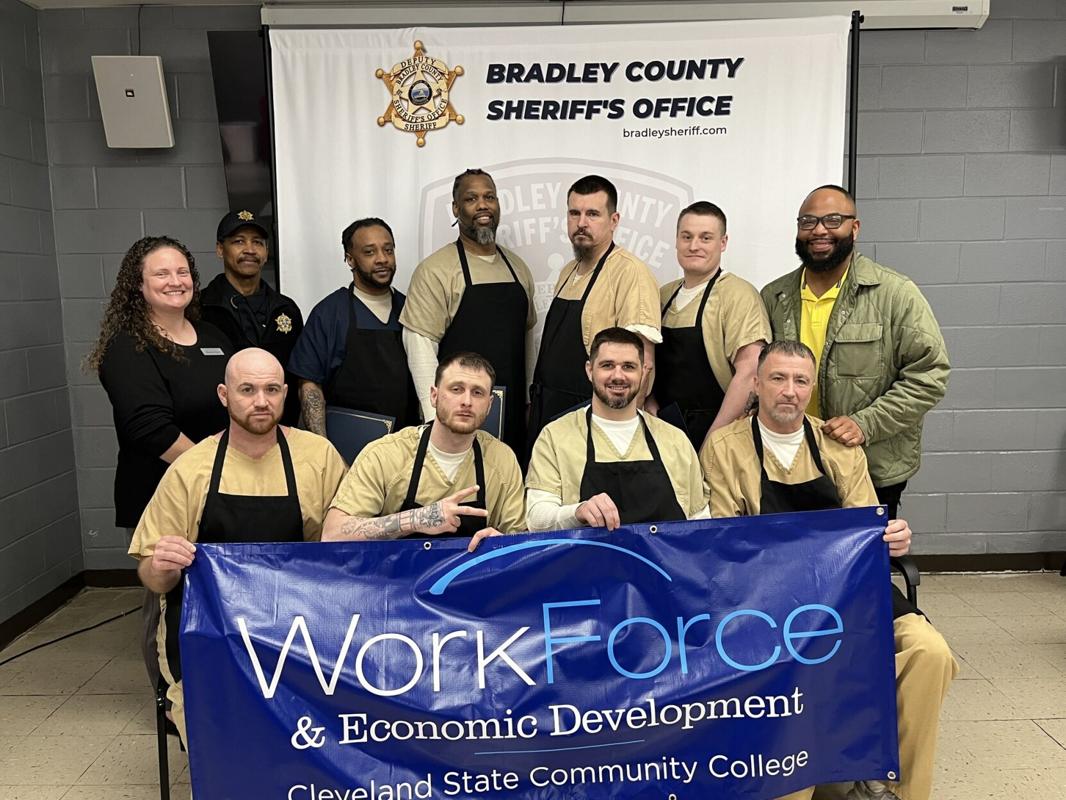 Bradley County Sheriff's Office celebrating fifteen inmates graduating