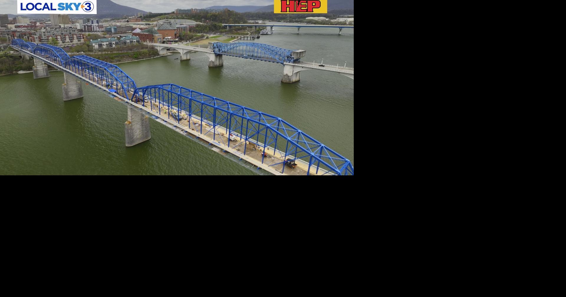Walnut Street Bridge restoration reaches milestone as final tarps come ...