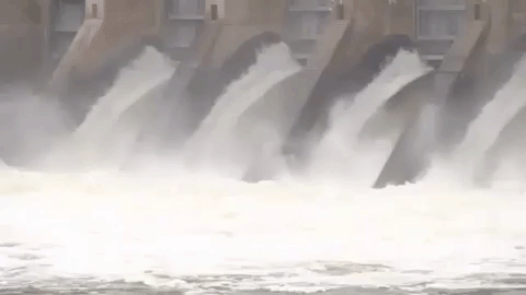 TVA spilling water from dams due to heavy rainfall