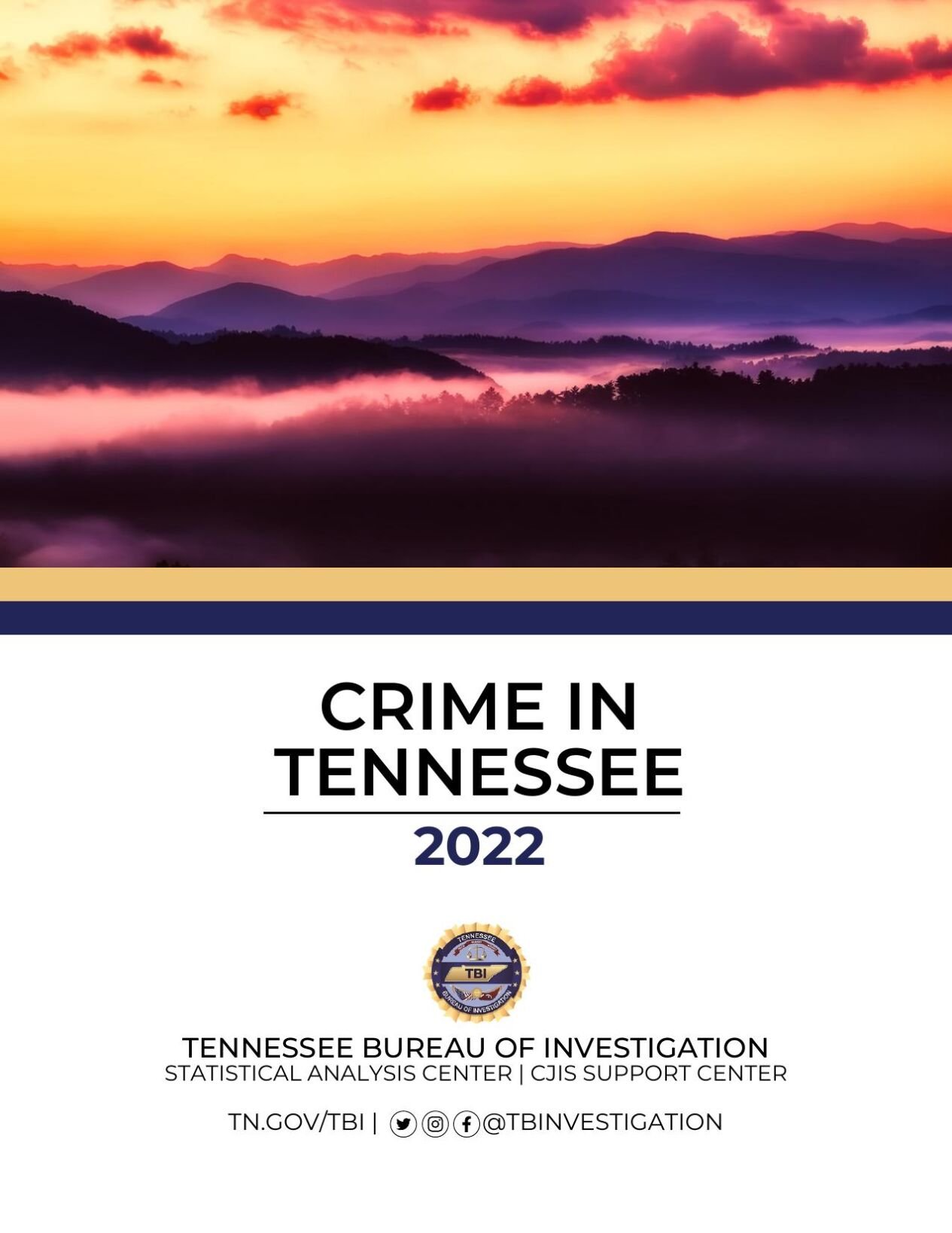TBI releases 2022 'Crime In Tennessee' publication, nearly 10 decrease