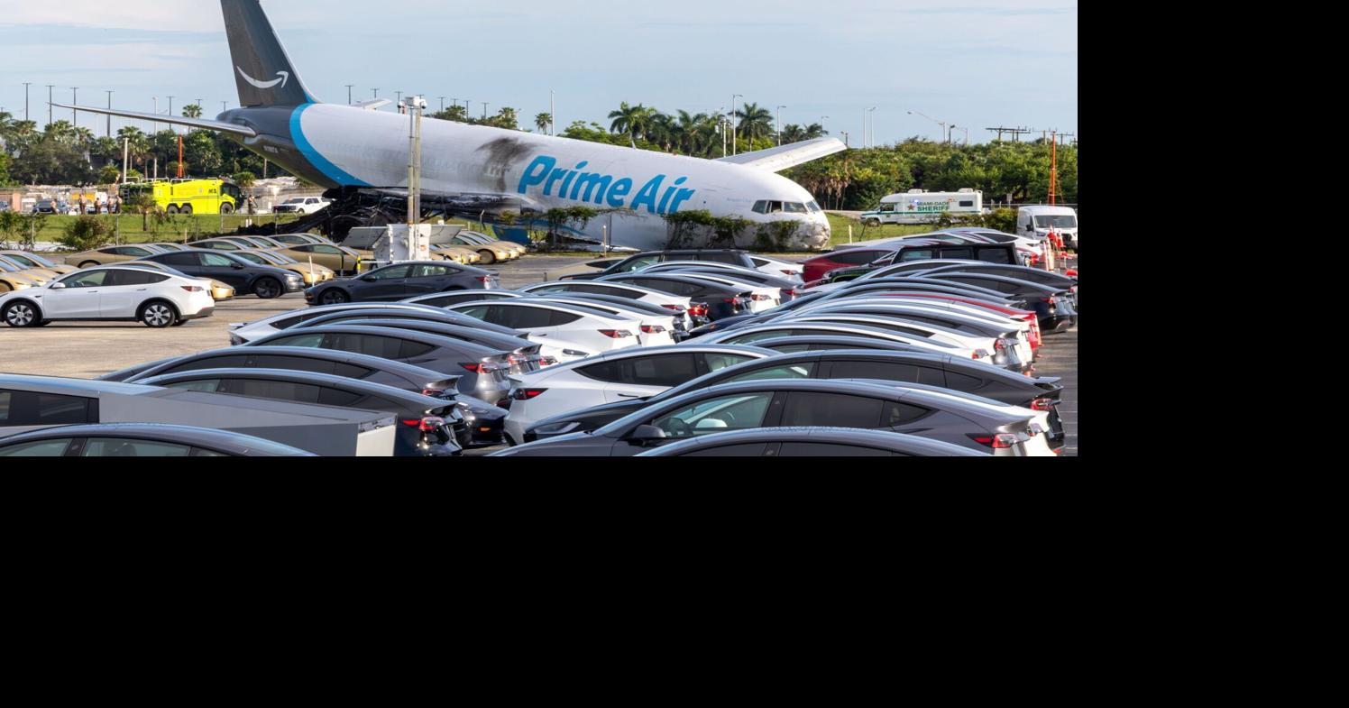 Pilots applied full power seconds before Amazon cargo plane overran Miami runway, killing 5 in cleaning van, officials say