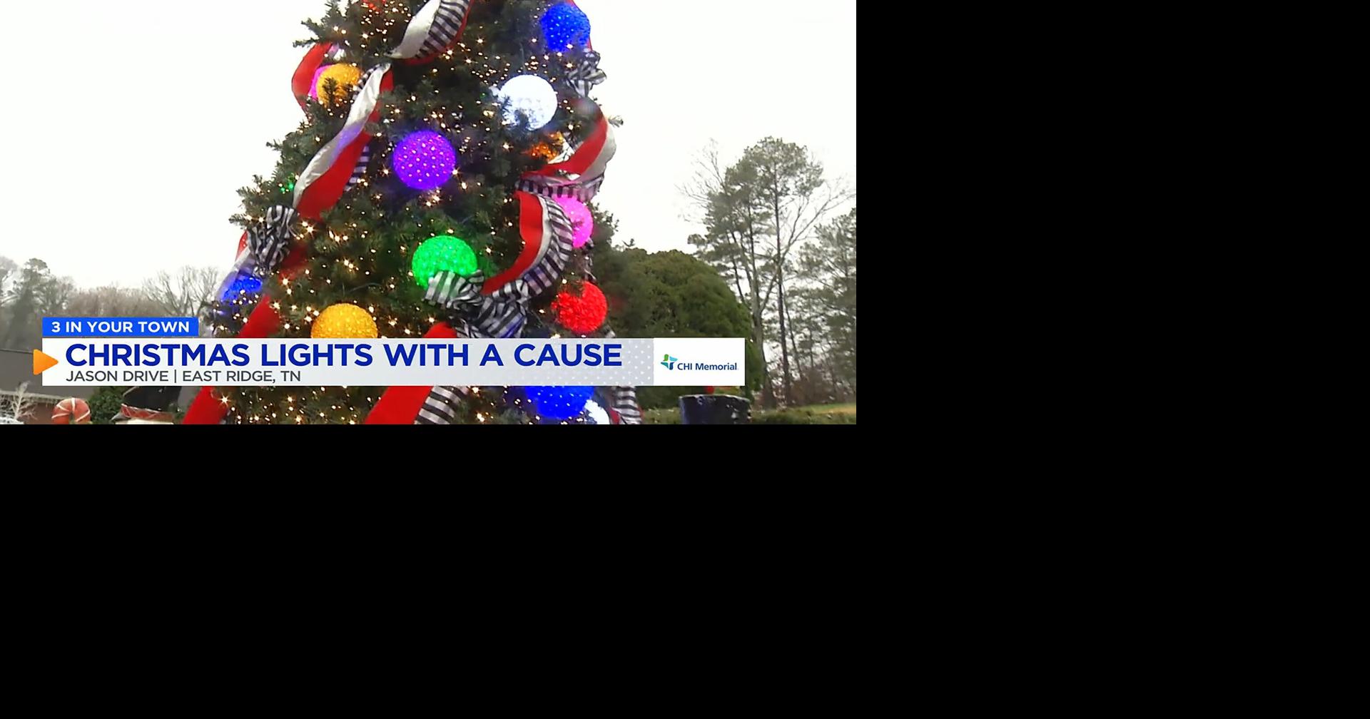 3 IN YOUR TOWN Christmas Lights on Jason Drive while giving back