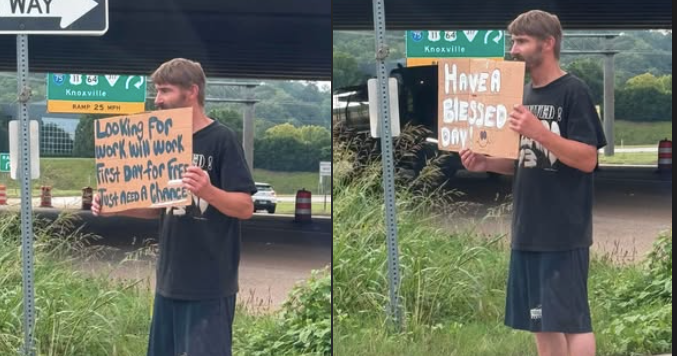 Local business gives man on the street a job after viral post outreach