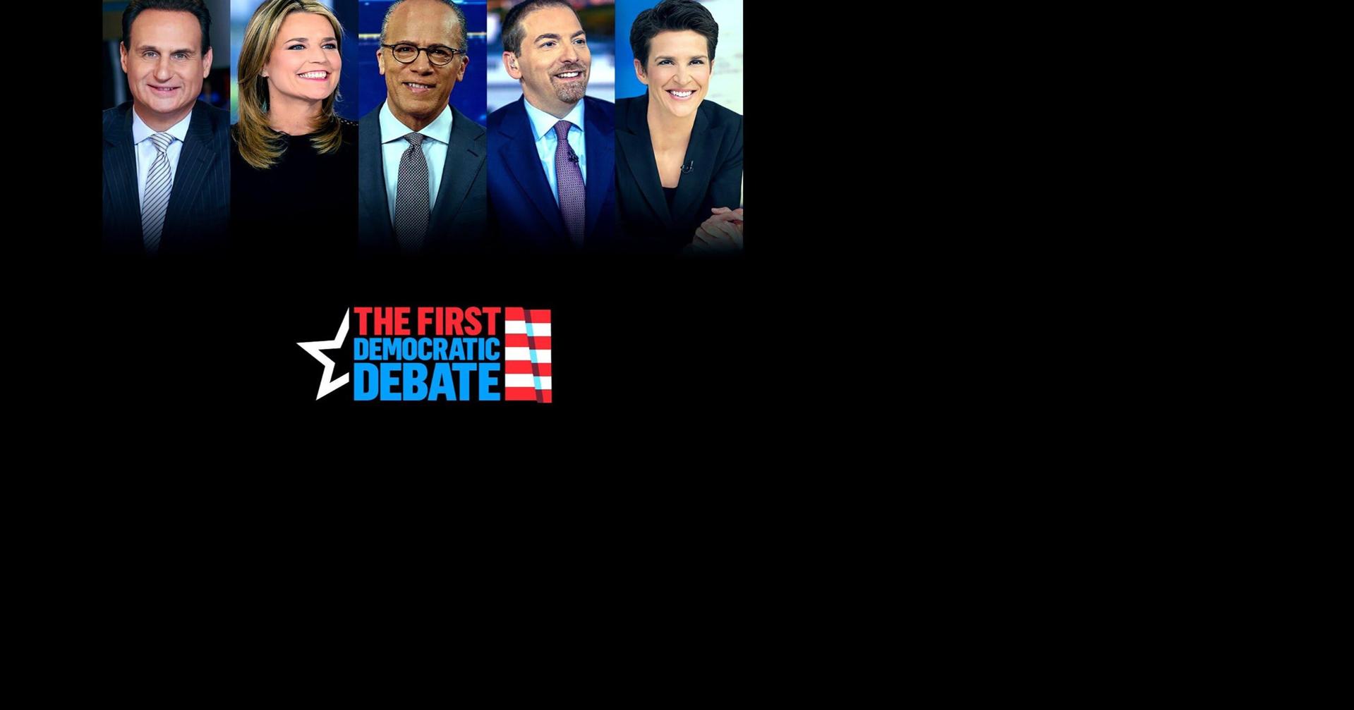NBC announces five moderators for first Democratic debate ...